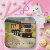 Happy Birthday Dump Truck Pappteller (Party)