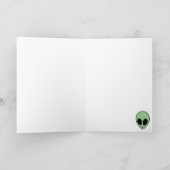 Happy Birthday Earthling Karte (Innenseite)