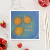 Happy Birthday Egg Lover Serviette (Beispiel)