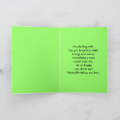 Happy Birthday Ehefrau Lily of the Valley Karte (Innenseite)