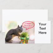 Happy Birthday Eichhörnchen (Vorne/Hinten)