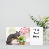 Happy Birthday Eichhörnchen (Stehend Vorderseite)