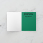 Happy Birthday Eichhörnchen Kaffeekarte Karte (Innenseite)