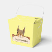 Happy Birthday Eichhörnchen mit benutzerdefinierte Geschenkschachtel (Vorderseite)