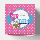 Happy Birthday Eichhörnchen - Rosa Geschenkschachtel (Oben)