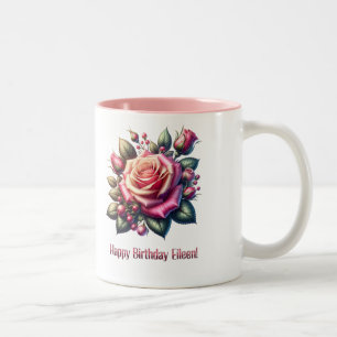 Happy Birthday Eileen Zweifarbige Tasse