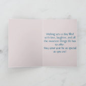 Happy Birthday einfach in Niedlichen Vogel fallen Karte (Innenseite)