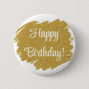 Happy Birthday Einfache Minimal Button