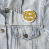 Happy Birthday Einfache Minimal Button (Beispiel)