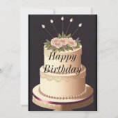 Happy Birthday Einladung (Vorderseite)