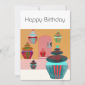 Happy Birthday Einladung (Vorderseite)