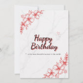 Happy Birthday Einladung (Vorderseite)