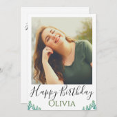 Happy Birthday Einladung (Vorne/Hinten)