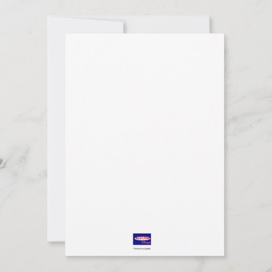 Happy Birthday Einladung (Rückseite)