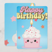 HAPPY BIRTHDAY EINLADUNG (Vorne/Hinten)