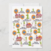 Happy Birthday Einladung Erster Geburtstag #1 (Vorderseite)