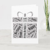 Happy Birthday Elegante Fun Card Karte (Vorderseite)