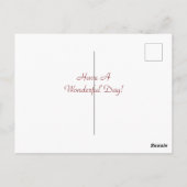 Happy Birthday Elegante Postkarte (Rückseite)