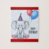 Happy Birthday Elephant Puzzle (Vertikal)