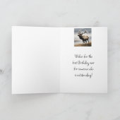 Happy Birthday Elk Jemand bemerkenswert Karte (Innenseite)