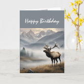 Happy Birthday Elk Jemand bemerkenswert Karte (Gelbe Blume)