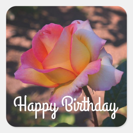 Happy Birthday Elle Rose #1 Stickers (Vorderseite)