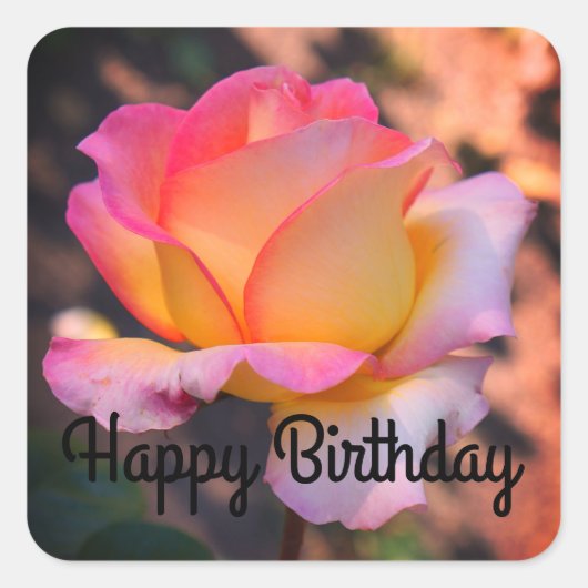 Happy Birthday Elle Rose #4-2 Stickers (Vorderseite)