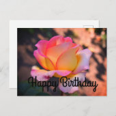 Happy Birthday Elle Rose #4 Postcard Postkarte (Vorne/Hinten)