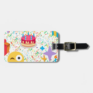 Happy Birthday Emoji Gepäckanhänger