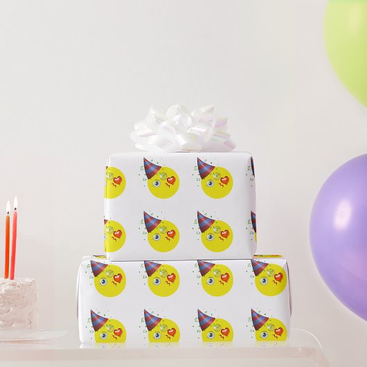 Happy Birthday Emoji Geschenkpapier