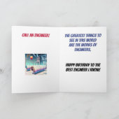 Happy Birthday Engineer Karte (Innenseite)