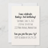 Happy Birthday English Bulldogs Einladung (Rückseite)