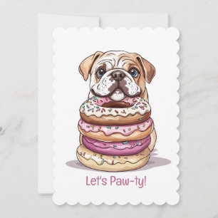 Happy Birthday English Bulldogs Einladung