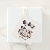Happy Birthday English Bulldogs Geschenkanhänger (Beispiel)