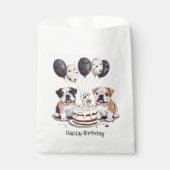 Happy Birthday English Bulldogs Geschenktütchen (Vorderseite)