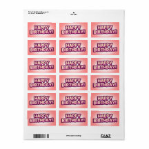 Happy Birthday Envelope/Parcel Grüße Sticker 3