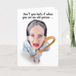 Happy Birthday Erlernen älterer Spaß Feiertagskarte