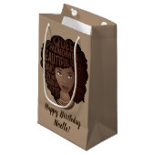 Happy Birthday ermutigen Schwarze Frauen Licht bra Kleine Geschenktüte (Vorderseite Schrägansicht)