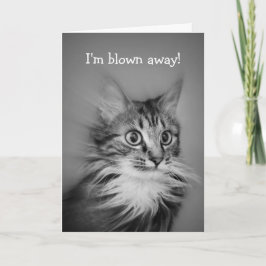 Happy Birthday erstaunliche Katze mit Neck Ruff Karte