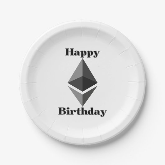 Happy Birthday Ethereum Icon Paper Teller (Vorderseite)