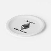Happy Birthday Ethereum Icon Paper Teller (Schrägansicht)
