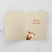 Happy Birthday Ewe Funny Sheep Animal Spaß Karte (Innenseite)