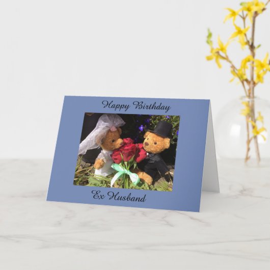 Happy Birthday ex Ehemannkarte Karte (Gelbe Blume)