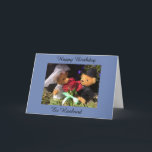 Happy Birthday ex Ehemannkarte Karte<br><div class="desc">Happy Birthday Ex Ehemannskarte mit Foto von zwei niedlichen kleinen Teddy mit rote Rosen</div>