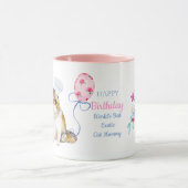 Happy Birthday EXOTIC Cat Mama - Personalisiert Tasse (Zentrum)