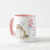 Happy Birthday EXOTIC Cat Mama - Personalisiert Tasse (Vorderseite Links)