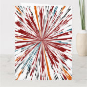 Happy Birthday Explosive Farben Karte (Rückseite)