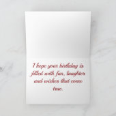 Happy BIrthday, Extravagant dekorierter Kuchen, Vi Karte (Innenseite)