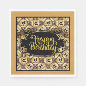 Happy Birthday Fabulous Fifty Serviette (Vorderseite)