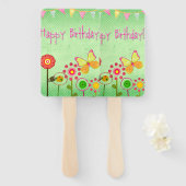 Happy Birthday Fächer (Vorne und Hinten)